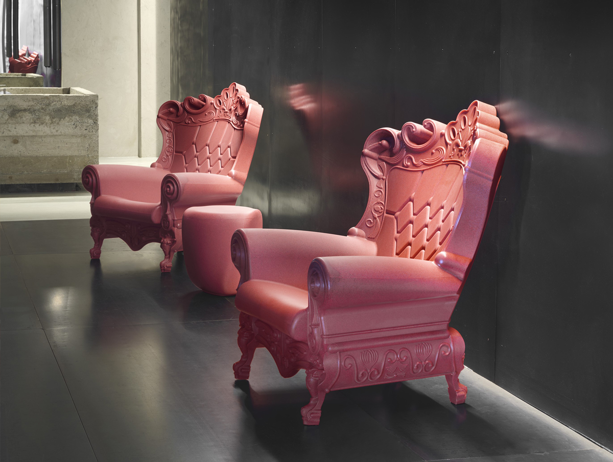 LUBNA QUEEN OF LOVE pinke Barock-Throne