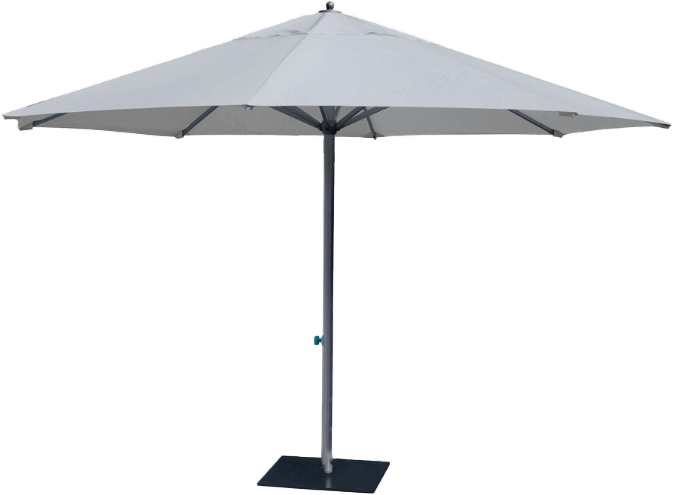 White Gardens – weißer Sonnenschirm